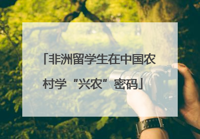 非洲留学生在中国农村学“兴农”密码