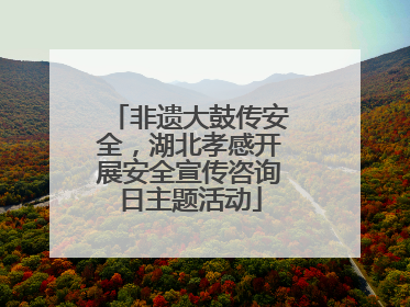 非遗大鼓传安全，湖北孝感开展安全宣传咨询日主题活动
