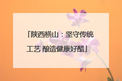 陕西横山：坚守传统工艺 酿造健康好醋