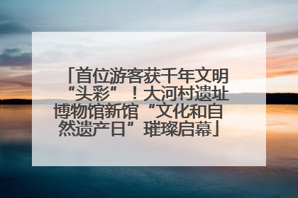 首位游客获千年文明“头彩”！大河村遗址博物馆新馆“文化和自然遗产日”璀璨启幕