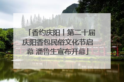 香约庆阳丨第二十届庆阳香包民俗文化节启幕 潘鲁生宣布开幕