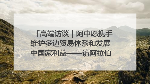 高端访谈｜阿中愿携手维护多边贸易体系和发展中国家利益——访阿拉伯议会议长亚马希
