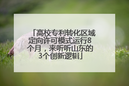 高校专利转化区域定向许可模式运行8个月，来听听山东的3个创新逻辑