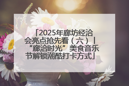 2025年廊坊经洽会亮点抢先看（六）丨“廊洽时光”美食音乐节解锁潮酷打卡方式