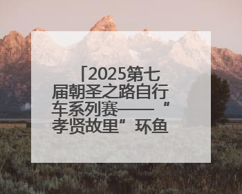 2025第七届朝圣之路自行车系列赛——“孝贤故里”环鱼台100公里挑战赛启幕
