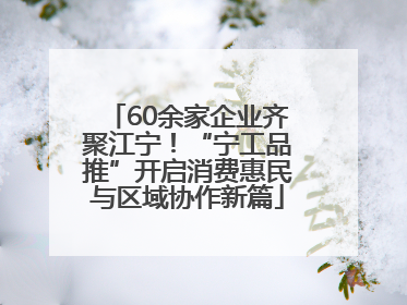 60余家企业齐聚江宁！“宁工品推”开启消费惠民与区域协作新篇