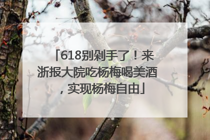 618别剁手了！来浙报大院吃杨梅喝美酒，实现杨梅自由