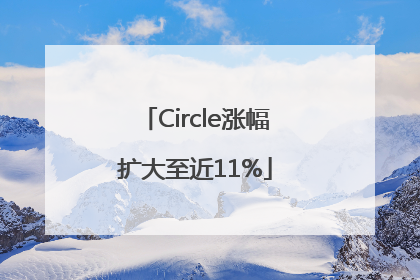 Circle涨幅扩大至近11%