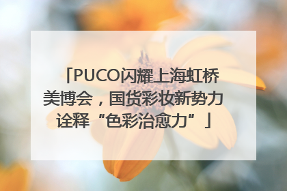 PUCO闪耀上海虹桥美博会，国货彩妆新势力诠释“色彩治愈力”